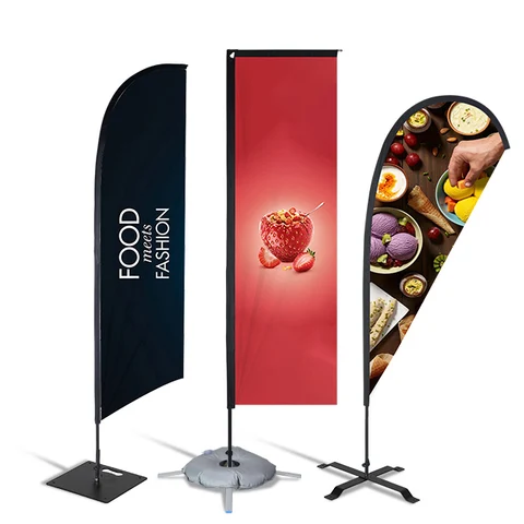 Fabrication et impression d'oriflammes personnalisés à Dakar - Walo Print, spécialiste des drapeaux publicitaires au Sénégal